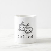 Mug de café unique avec conception de fixation des (Centre)