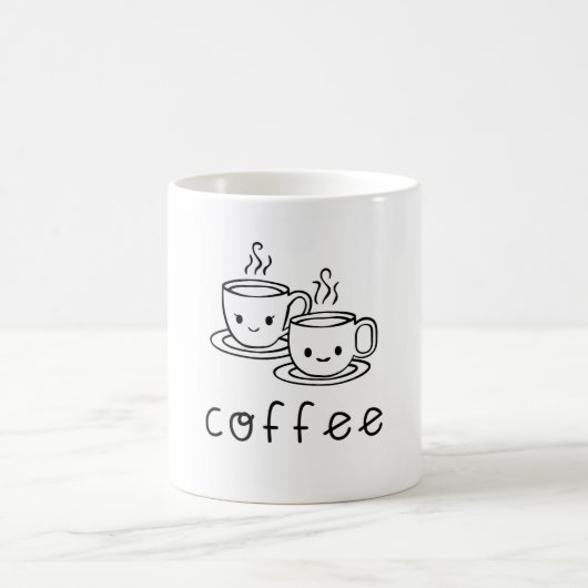 Mug de café unique avec conception de fixation des (Centre)