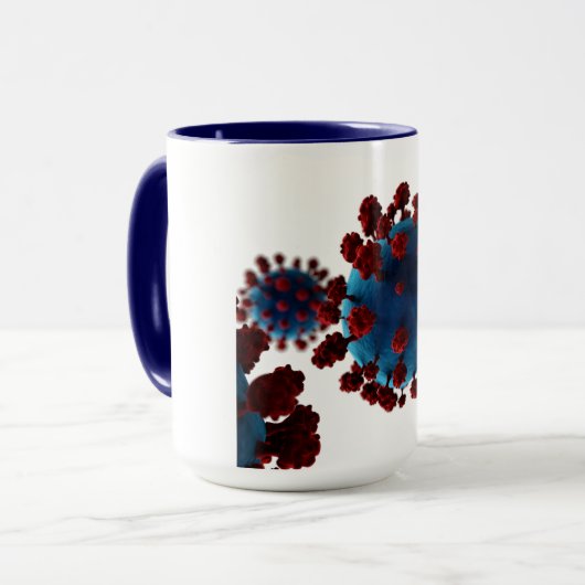 Mug de café unique 'COVID-19 Variant' (Devant gauche)