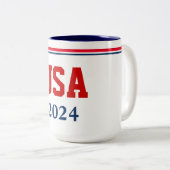 Mug de café USA (Devant droit)