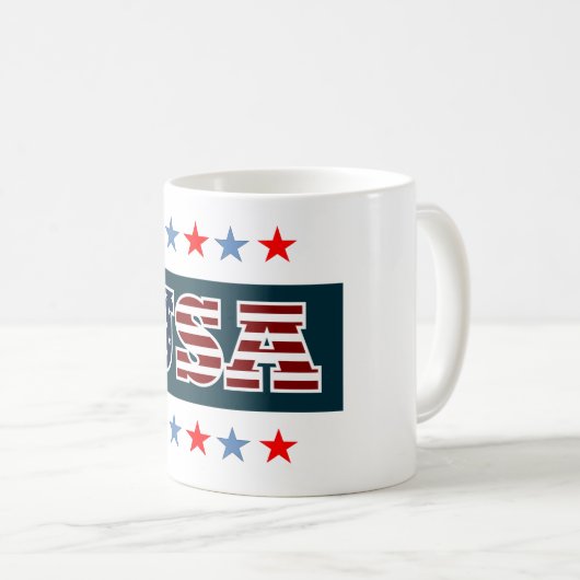 Mug de café USA (Devant droit)