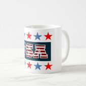 Mug de café USA (Devant droit)
