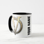 Mug de café "V" 11oz (Devant gauche)