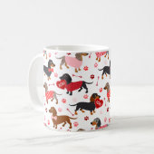 Mug de café Valentine Dachshund (Devant gauche)