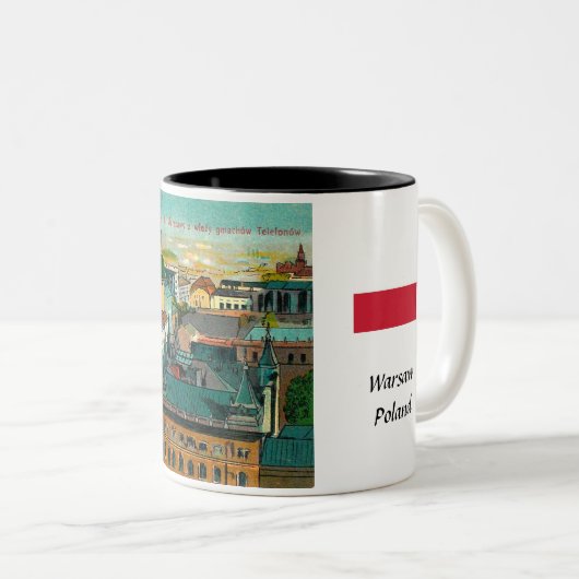 Mug de café Varsovie, Pologne (Devant droit)