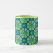 Mug de café vert avec motif (Centre)