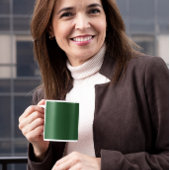 Mug de café vert foncé