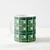 Mug de café vert Topsy Turvy (Devant gauche)