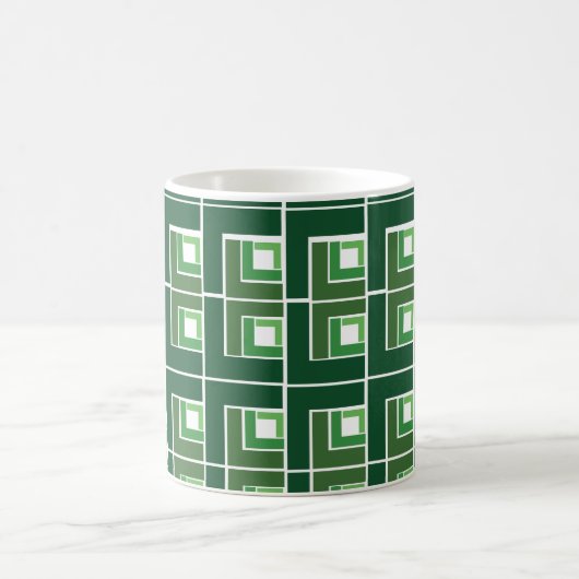 Mug de café vert Topsy Turvy (Centre)