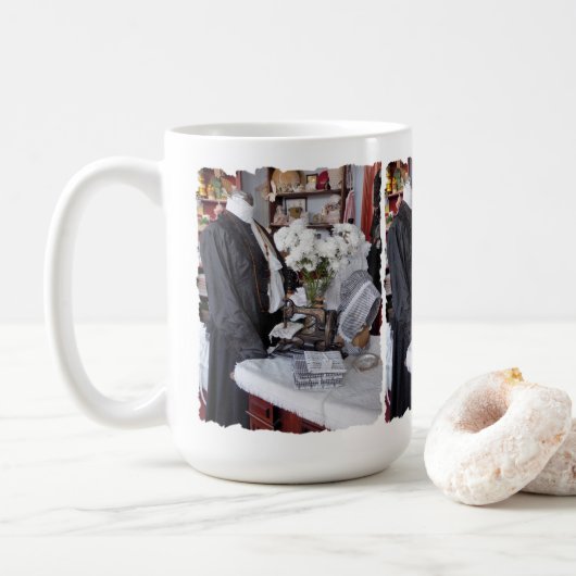 MUG DE CAFÉ VICTORIEN D'ANGLETERRE (Avec donut)
