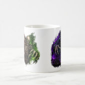 Mug de café violet grim reaper Halloween effrayant (Centre)