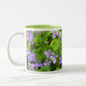 Mug de café - Violettes d'herbe - Miroir (Gauche)