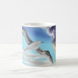 Mug de café volant de goéland