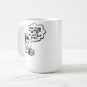 Mug de café Whisper WTF - Drôle dessin rétro (Devant gauche)