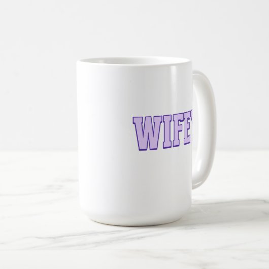 Mug de café Wifey (Devant droit)