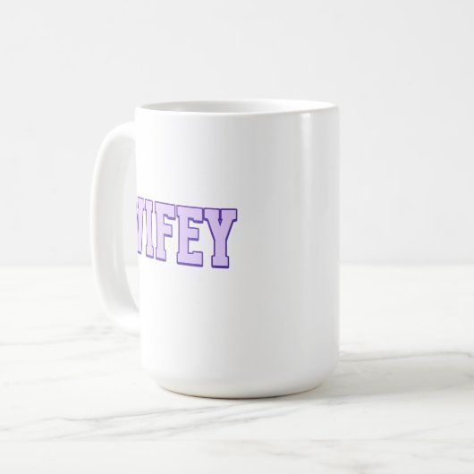 Mug de café Wifey (Devant gauche)