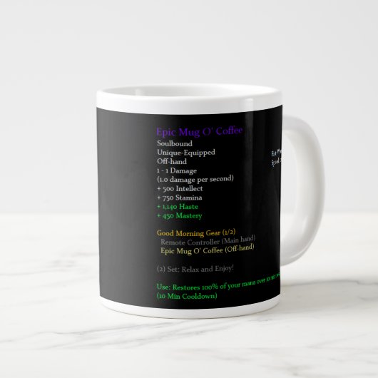 Mug de café WoW de Warcraft (Devant droit)