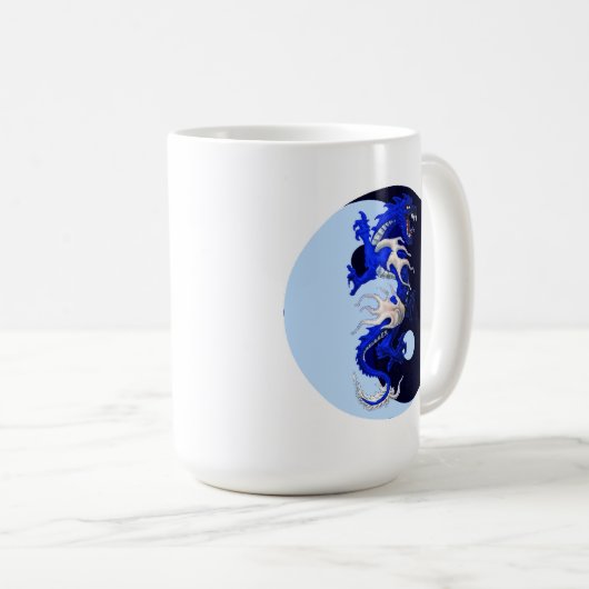 Mug de café Yin Yang (Devant droit)