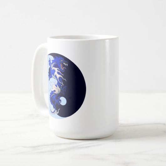 Mug de café Yin Yang (Devant gauche)