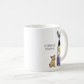 Mug de café Yorkie Mama personnalisé (Devant droit)
