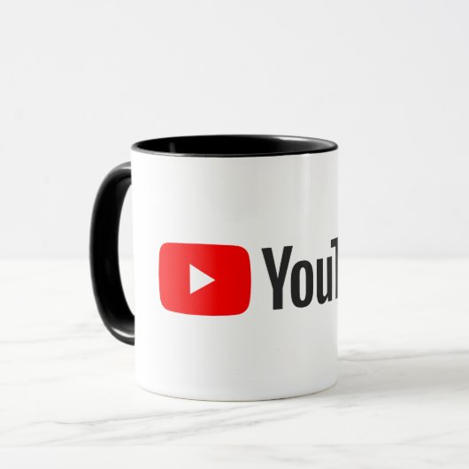 Mug de café YouTube (Devant gauche)