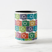 Mug de caméra multicolore (Centre)