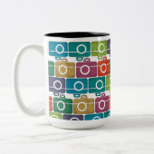 Mug de caméra multicolore (Gauche)