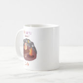 Mug de camping "Chouette mignonne "Qui vous aime p (Devant gauche)