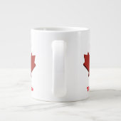 Mug de camping émaillé feuille d'érable Canada bil (Dos)
