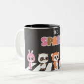 Mug de caractères colorés (Devant gauche)