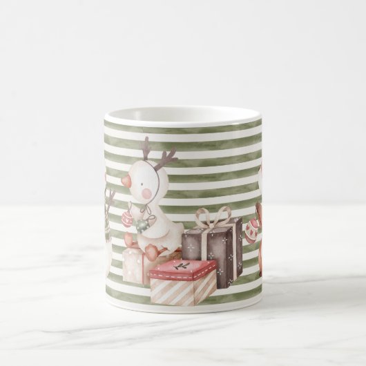 Mug de caractères verts de Noël (Centre)
