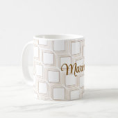 Mug de carrés personnalisées en chute libre (Devant gauche)