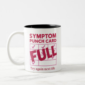 Mug de carte de poinçon symptom