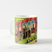 Mug de carte postale de salutations de Rapid City  (Devant gauche)