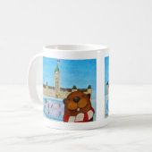 Mug de castor canadien amusant Mug de cadeaux cana (Devant gauche)