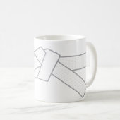 mug de ceinture blanche jiu-jitsu (Devant droit)