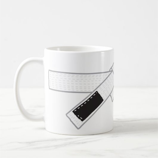 mug de ceinture blanche jiu-jitsu (Gauche)