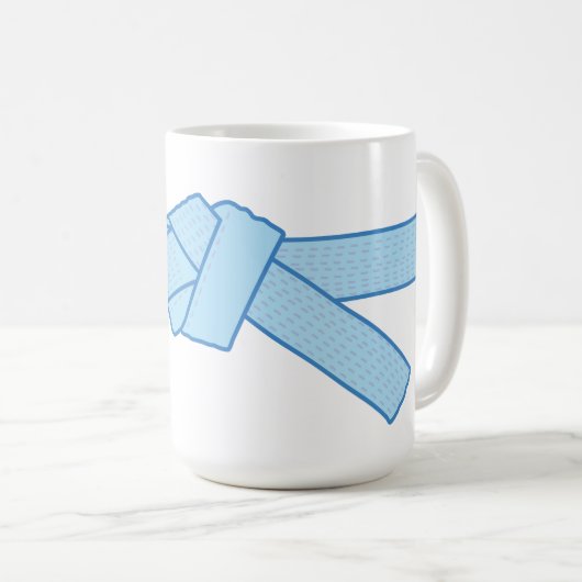 Mug de ceinture bleue Jiu-jitsu (Devant droit)