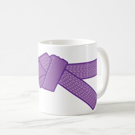 Mug de ceinture violette Jiu-jitsu (Devant droit)