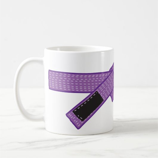 Mug de ceinture violette Jiu-jitsu (Gauche)