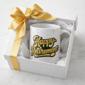 Mug de célébration de retraite heureuse