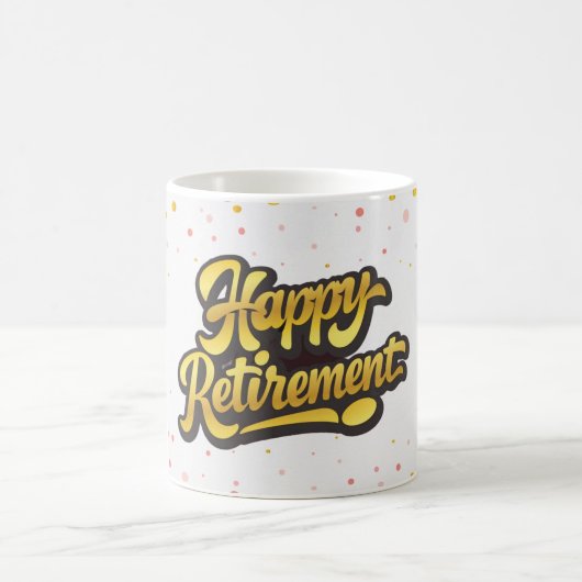 Mug de célébration de retraite heureuse