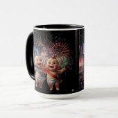 Mug de célébration du Nouvel An pour hommes (Devant gauche)