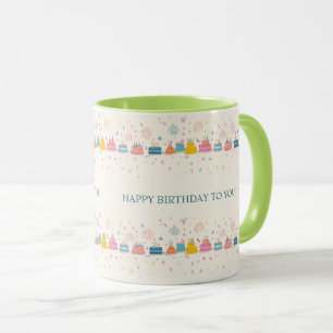 Mug de célébration personnalisé – Gâteaux et confe