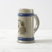 Mug de cendres avec café drôle noir et blanc (Devant droit)