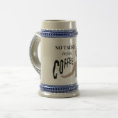 Mug de cendres avec café drôle noir et blanc (Devant gauche)