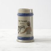 Mug de cendres avec café drôle noir et blanc (Centre)