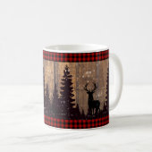 Mug de cerfs de bois rustique (Devant droit)