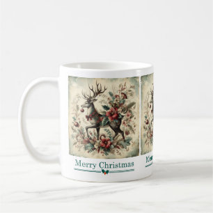 Mug de cerfs de Noël classique