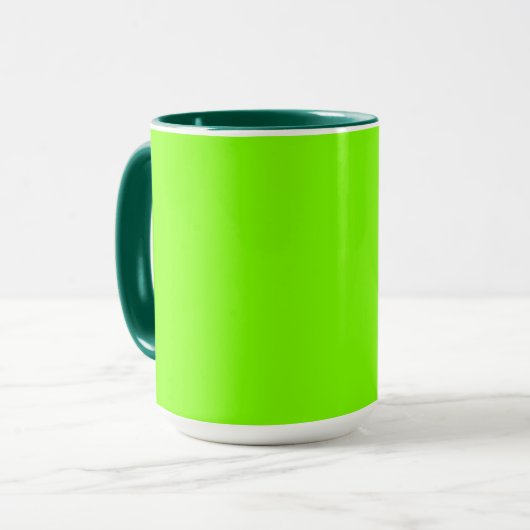 Mug de Chartreuse solide (Devant gauche)